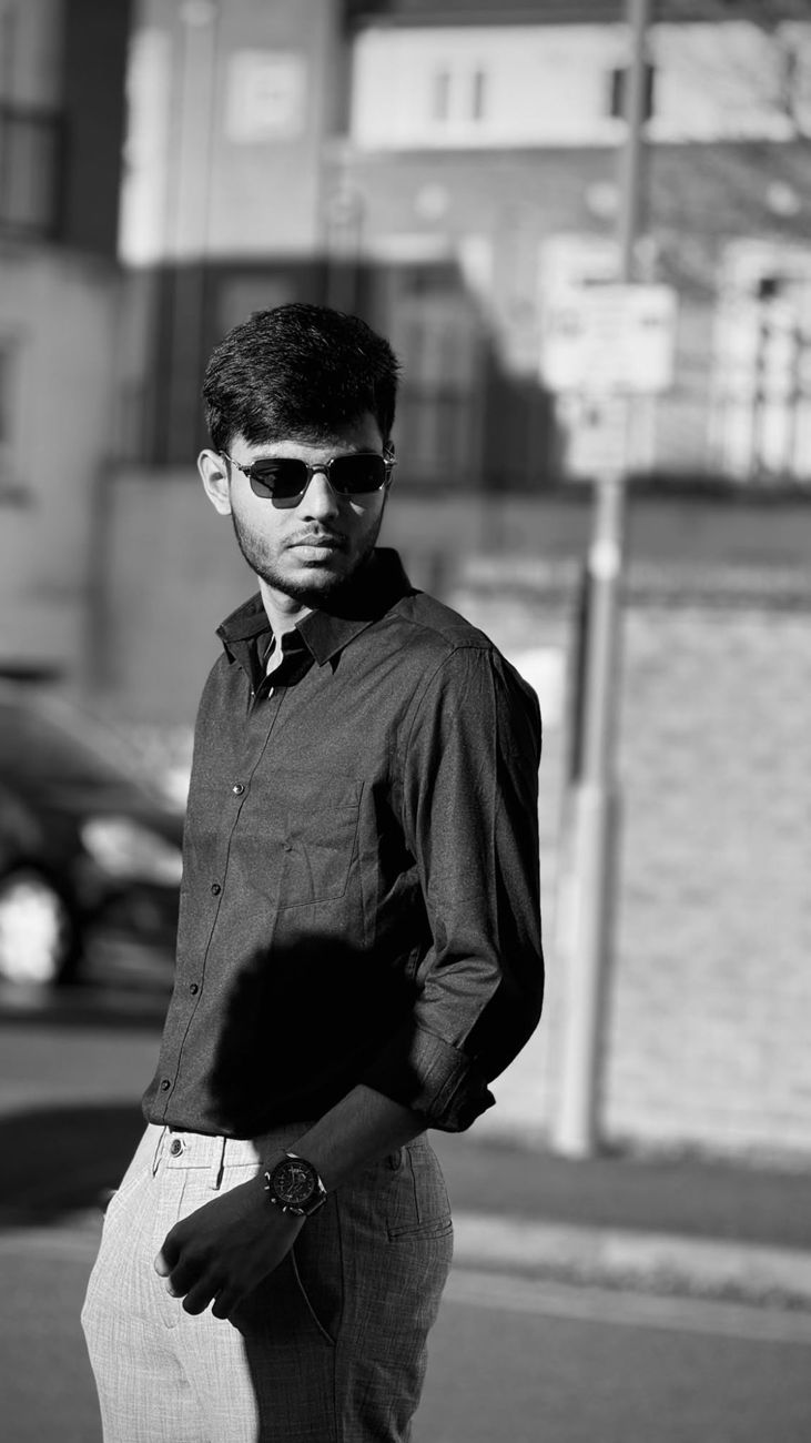 Praneet in black and white